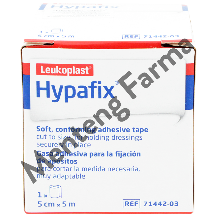 Hypafix Plaster Roll 5 CM x 5 M - Perekat Luka Lebar Non Woven - Menteng Farma