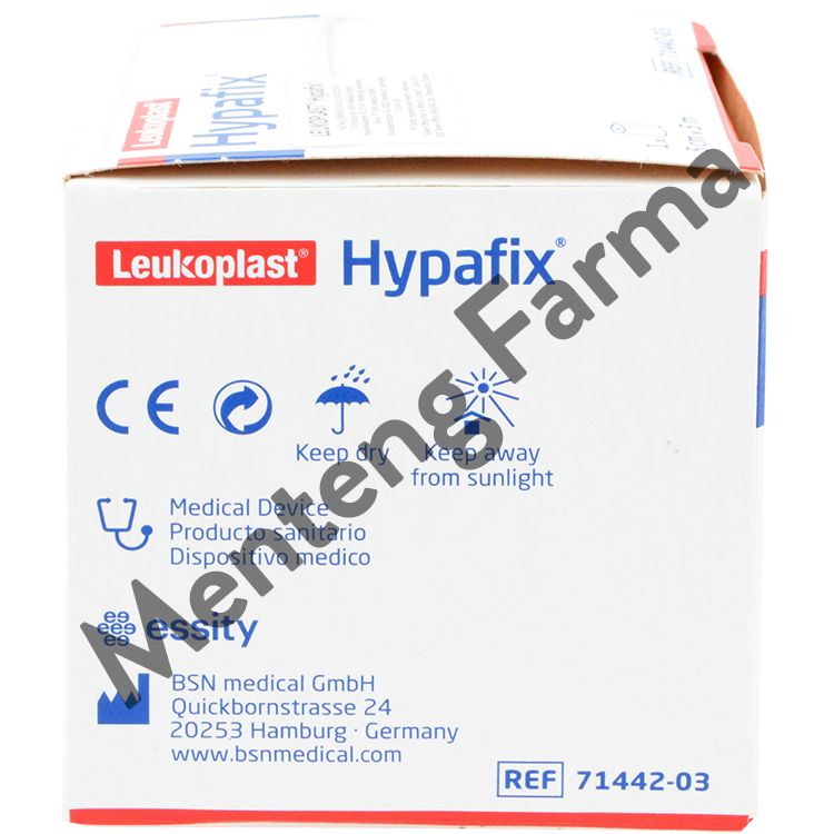 Hypafix Plaster Roll 5 CM x 5 M - Perekat Luka Lebar Non Woven - Menteng Farma