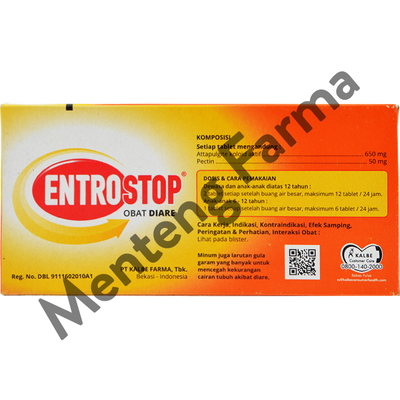 Entrostop Obat Diare - Cepat Menghentikan Diare - Menteng Farma