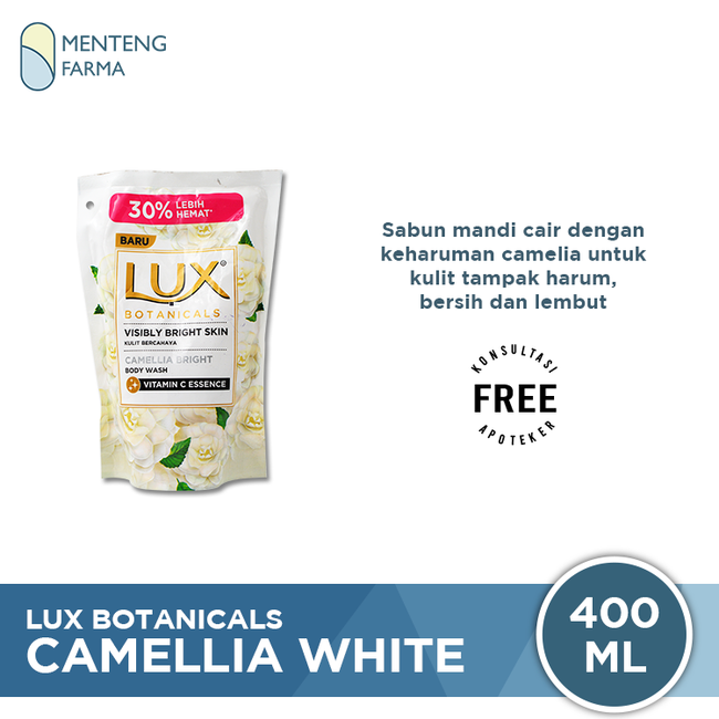 Lux Botanicals Sabun Mandi Cair Camellia White 400 ML - Menteng Farma