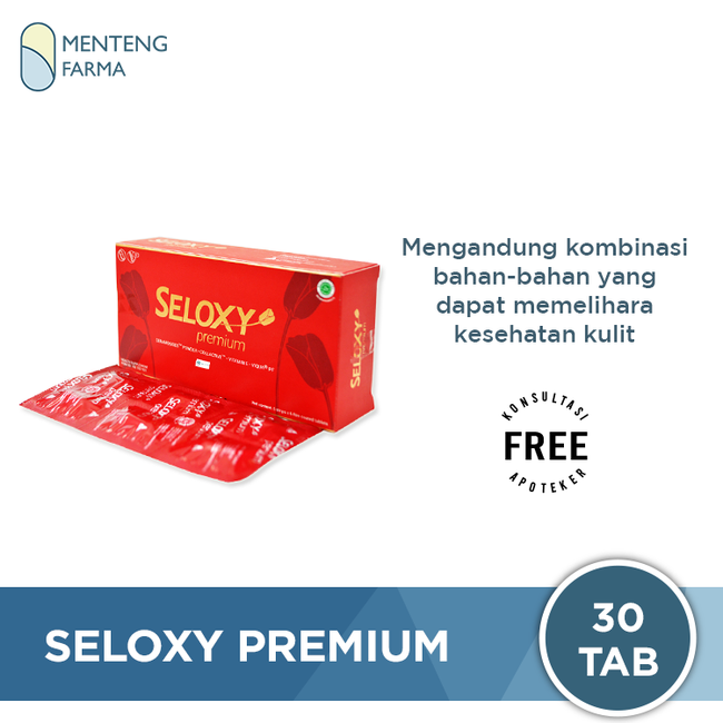 Seloxy Premium Dus Isi 5 Strip - Vitamin Kulit Anti Aging Anti Wrinkle - Menteng Farma