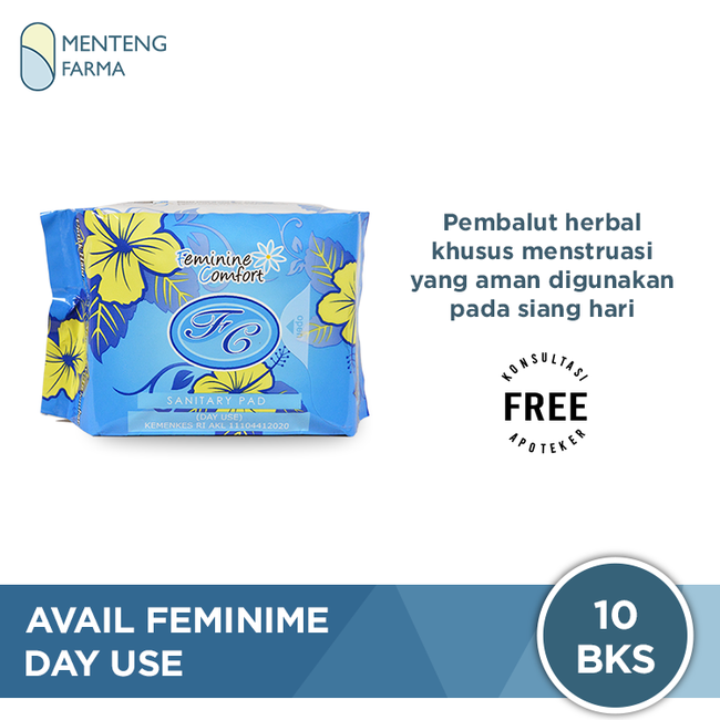 Pembalut Avail Feminine Comfort Day Use (Biru) - Menteng Farma