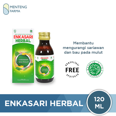 Enkasari Herbal - Atasi Sariawan, Bau Mulut, dan Sakit Tenggorokan - Menteng Farma