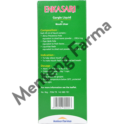 Enkasari Herbal - Atasi Sariawan, Bau Mulut, dan Sakit Tenggorokan - Menteng Farma