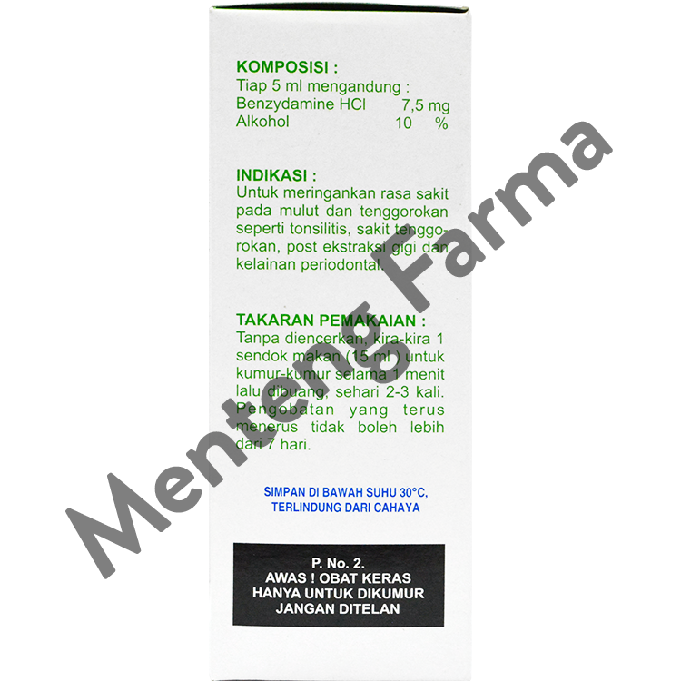 Tantum Verde Oral Rinse 120 mL - Obat Kumur Mulut dan Tenggorokan - Menteng Farma