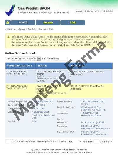 Tantum Verde Oral Rinse 120 mL - Obat Kumur Mulut dan Tenggorokan - Menteng Farma