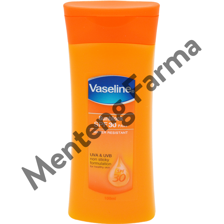 Vaseline Healthy Sunblock Lotion SPF 30 100 ML - Formula Tahan Air, Cepat Meresap, dan Tidak Lengket - Menteng Farma