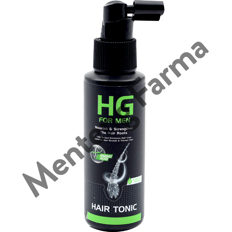 HG For Men Hair Tonic 90 ML - Vitamin Rambut Rontok, Meningkatkan Kesuburan Rambut - Menteng Farma