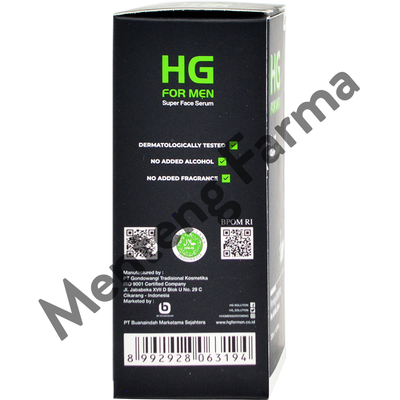 HG For Men Face Serum 30 ML - Serum Wajah Untuk Pria - Menteng Farma