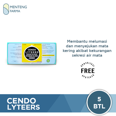 Cendo Lyteers Minidose 0.6 mL - Obat Tetes Mata Kering - Menteng Farma