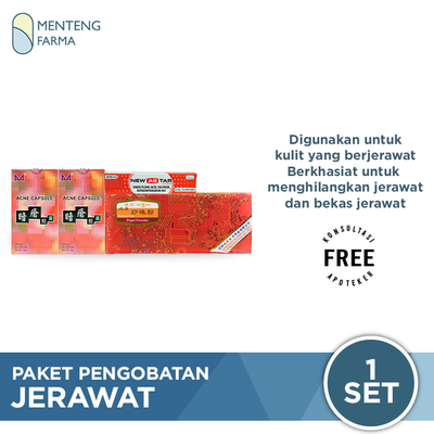 Paket Pengobatan Jerawat - Mengempeskan dan Menghilangkan Jerawat - Menteng Farma