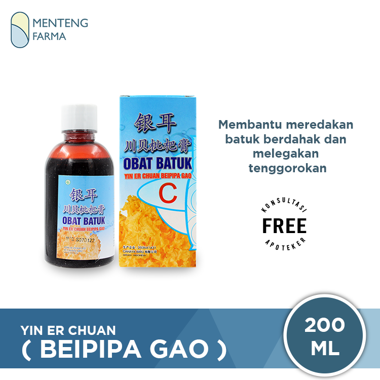 Obat Batuk Yin Er Chuan Beipipa Gao - Meredakan Batuk Berdahak - Menteng Farma