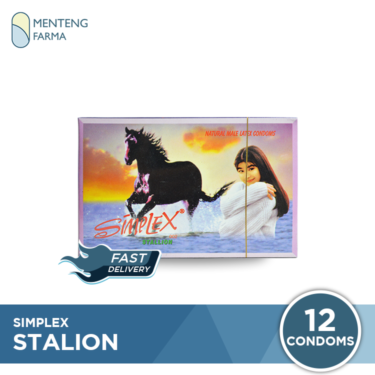 Kondom Simplex Stallion - Isi 12 - Menteng Farma