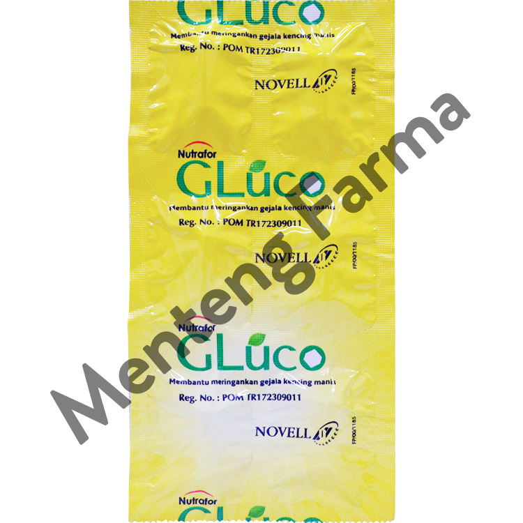 Nutrafor GLUCO 30 Kapsul - Suplemen Diabetes / Kencing Manis - Menteng Farma