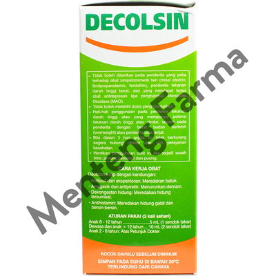 Decolsin Syrup - Menteng Farma