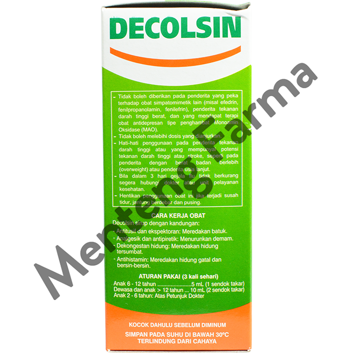 Decolsin Syrup - Menteng Farma