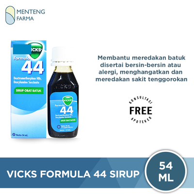 Vicks Formula 44 Sirup Obat Batuk 54 mL - Menteng Farma