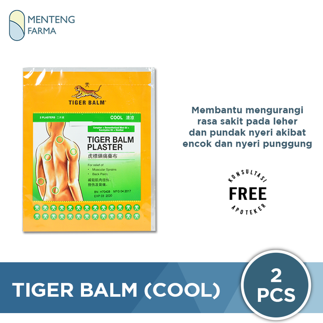 Tiger Balm Plaster (Cool) - Koyo Pereda Nyeri Otot / Sendi, Keseleo - Menteng Farma