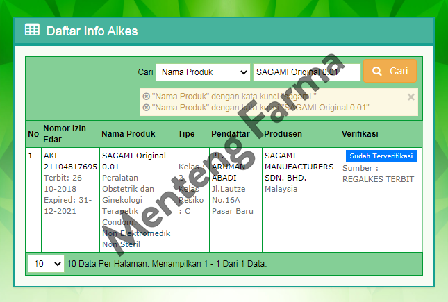 Kondom Sagami Original 0.01 Isi 1 Pcs - Menteng Farma