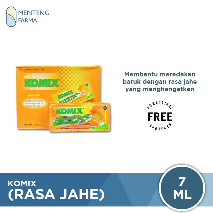 Komix (Rasa Jahe) - Sachet - Menteng Farma