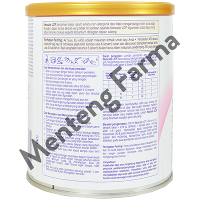 Nutricia Neocate LCP 400 gram - Susu Formula Khusus Bayi Alergi Susu Sapi (0 - 12 Bln) - Menteng Farma