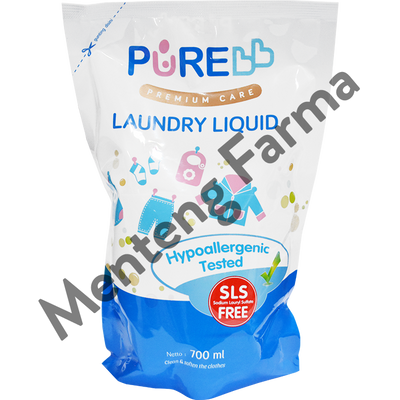 Pure Baby Combo Laundry Liquid 700 ML - Cairan Pembersih Pakaian Bayi - Menteng Farma