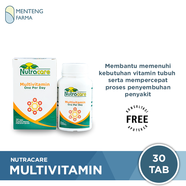 Nutracare Multivitamin - Asupan Nutrisi Vitamin Lengkap Tubuh - Menteng Farma