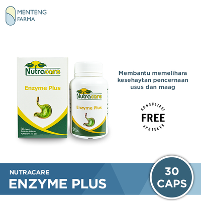 Nutracare Enzyme Plus - Menyehatkan Pencernaan / Pereda Sakit Maag - Menteng Farma