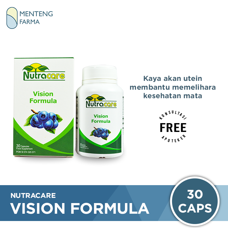 Nutracare Vision Formula - Suplemen Kesehatan Mata - Menteng Farma