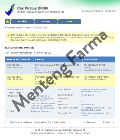 Nutracare Vitamin E Mixed Tocopherols - Menteng Farma