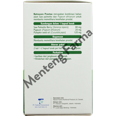 Nutracare Prostae - Suplemen Kesehatan Prostat dan Radang Prostat - Menteng Farma