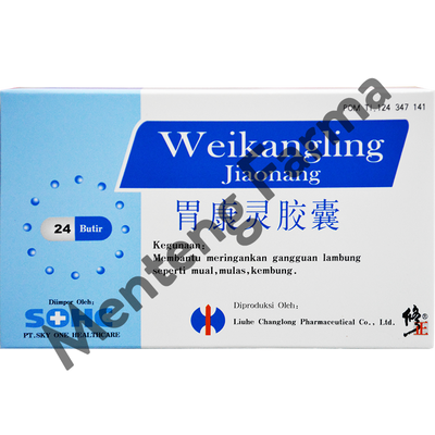 Weikangling Jiaonang - Obat Sakit Maag, Radang Lambung, Tukak Lambung - Menteng Farma