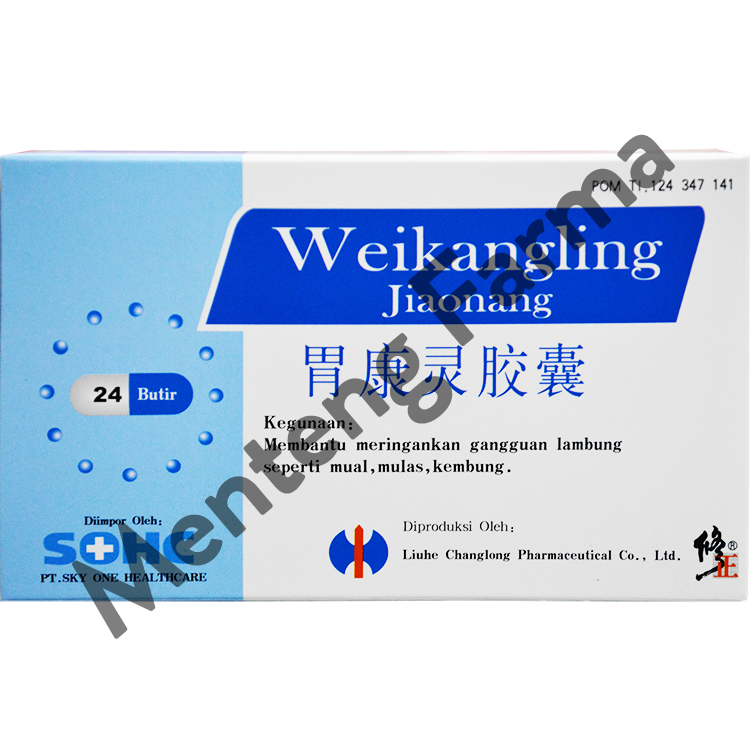 Weikangling Jiaonang - Obat Sakit Maag, Radang Lambung, Tukak Lambung - Menteng Farma