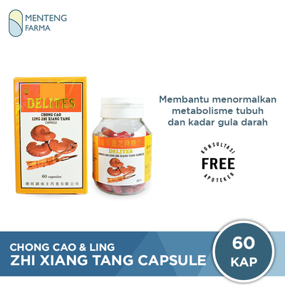 Chong Cao & Ling Zhi Xiang Tang Capsule (Delites) - Menteng Farma