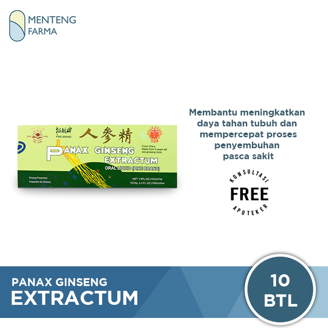 Panax Ginseng Extractum with Alcohol (Pine Brand) - Menteng Farma