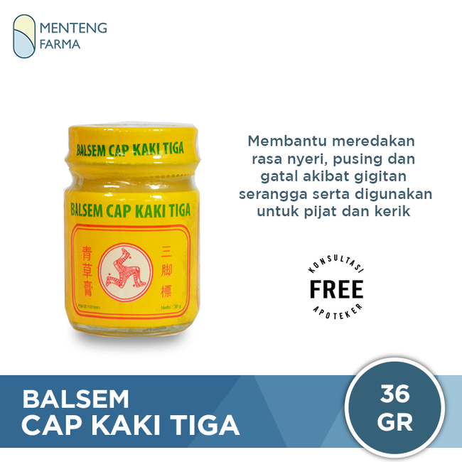 Balsem Cap Kaki Tiga - Menteng Farma