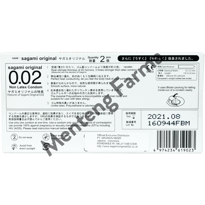 Kondom Sagami Original - Isi 2 - Menteng Farma