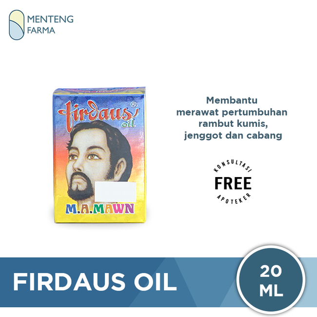 Firdaus Oil - Penumbuh Rambut, Kumis, Jenggot & Jambang - Menteng Farma