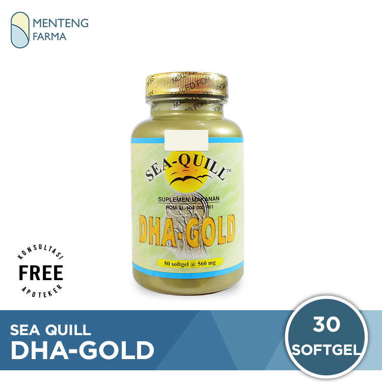 Sea Quill DHA Gold - Suplemen Kesehatan Otak, Daya Ingat, Kecerdasan - Menteng Farma