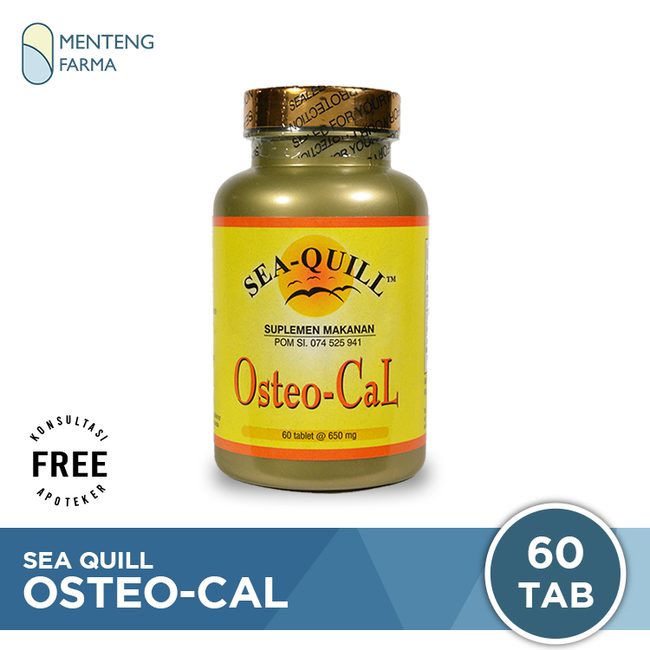 Sea Quill Osteo-Cal - Suplemen Kalsium Tulang Keropos / Osteoporosis - Menteng Farma