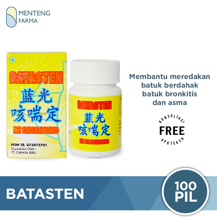 Ke Chuan Ding (Batasten) - Obat Batuk Berdahak disertai Asma / Sesak - Menteng Farma