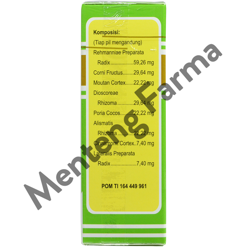 Gui Fu Di Huang Wan - Obat Herbal Ginjal & Melancarkan Buang Air Kecil - Menteng Farma