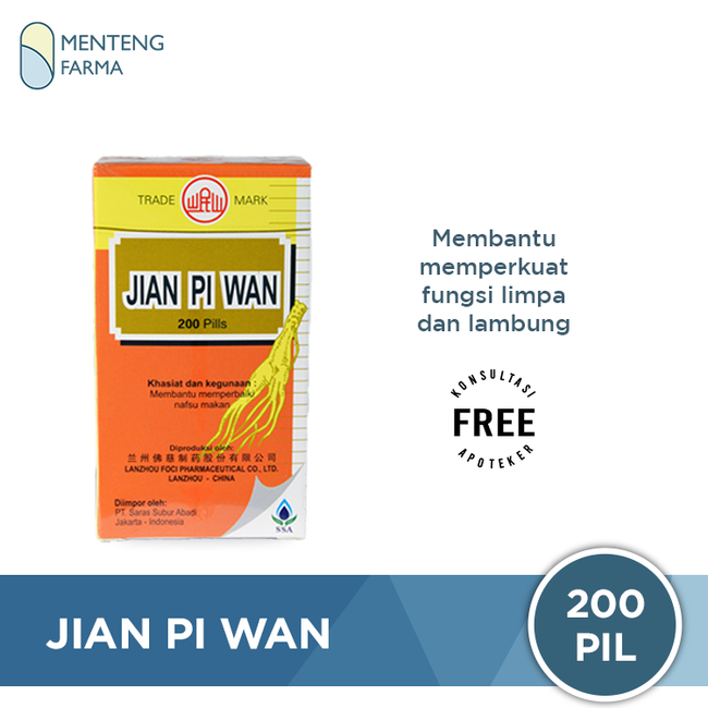 Jian Pi Wan - Obat Limpa, Lambung, dan Nafsu Makan - Menteng Farma