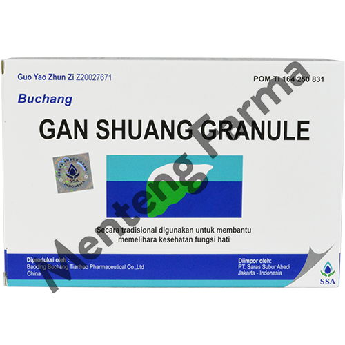 Gan Shuang Granule - Obat Herbal Hepatitis / Sakit Kuning - Menteng Farma
