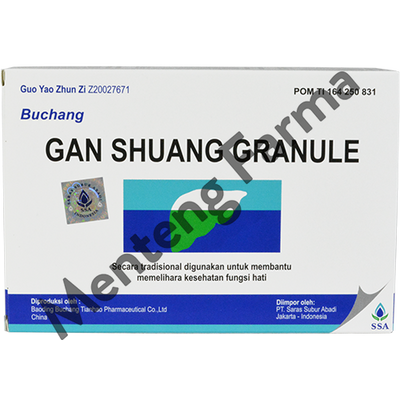 Gan Shuang Granule - Obat Herbal Hepatitis / Sakit Kuning - Menteng Farma