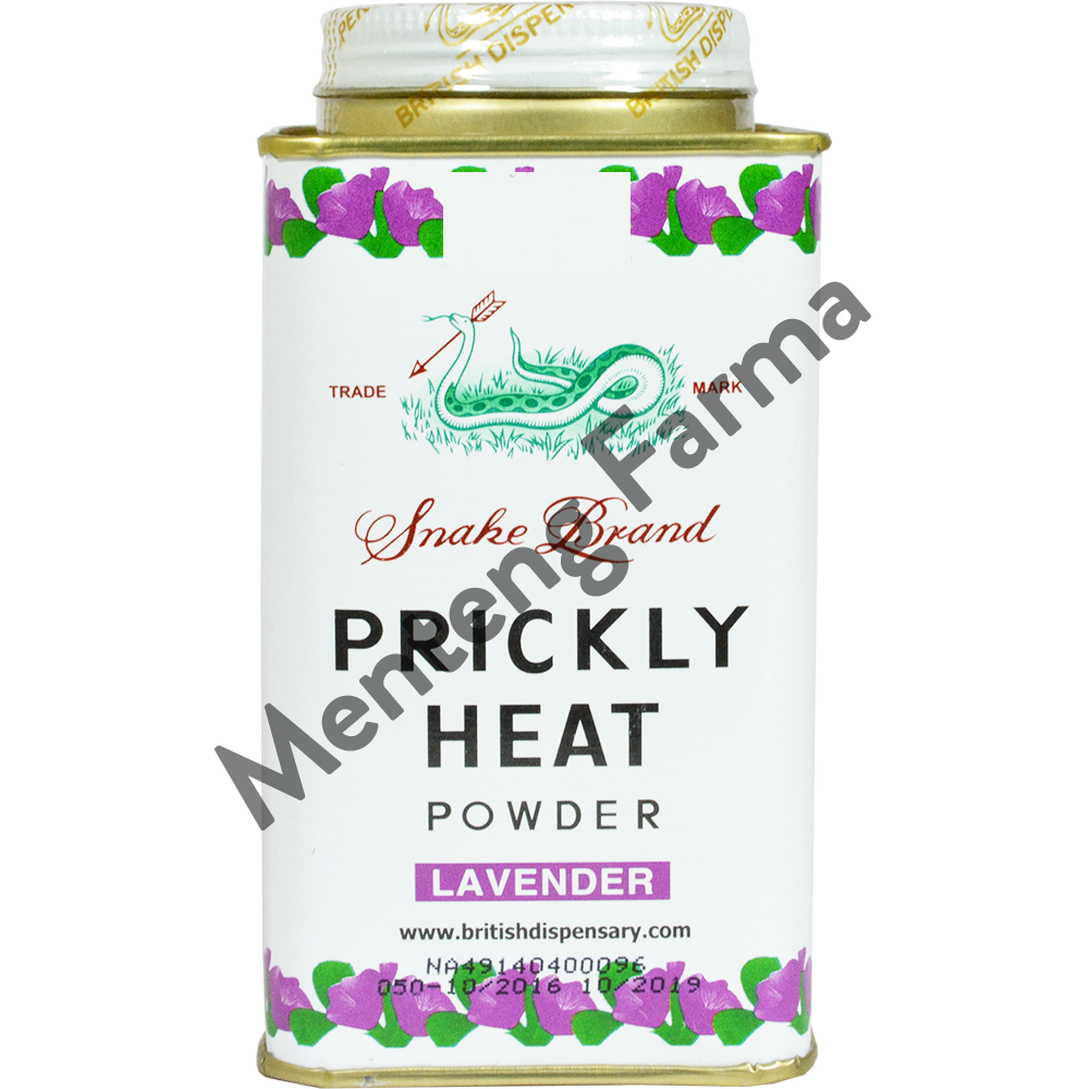 Prickly Heat Powder Lavender - Bedak Antiseptik Gatal & Biang Keringat - Menteng Farma