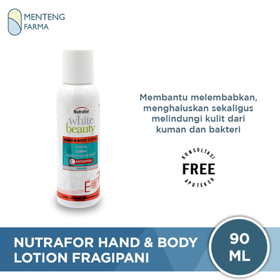 Nutrafor White Beauty Hand & Body Lotion Fragipani 90 ML - Lotion Antiseptik - Menteng Farma