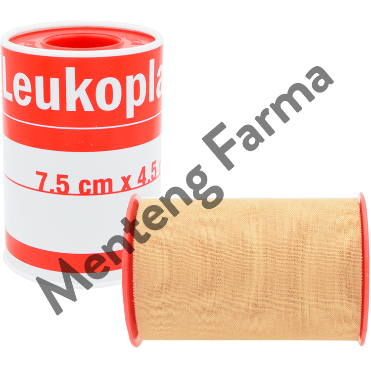 Leukoplast Plaster Roll 7.5 CM x 4.5 M - Plaster Kain Penutup Luka Infusan Kateter - Menteng Farma