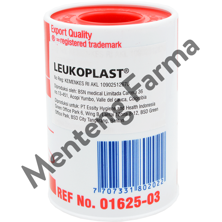 Leukoplast Plaster Roll 7.5 CM x 4.5 M - Plaster Kain Penutup Luka Infusan Kateter - Menteng Farma