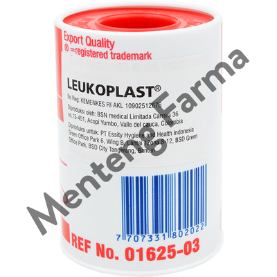 Leukoplast Plaster Roll 7.5 CM x 4.5 M - Plaster Kain Penutup Luka Infusan Kateter - Menteng Farma